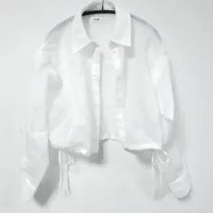 NICE CLAUP シアーシャツ ストライプ