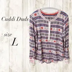 Cuddl Duds 長袖 Tシャツ Lサイズ 冬 クリスマス 氷の結晶のサムネイル