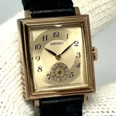 【新品電池】 SEIKO タンク スモセコ ヴィンテージ ブロンズ80s 腕時計