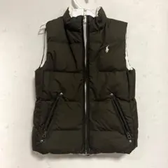 ラルフローレン　リバーシブルダウン　ブラウン　オフホワイト
