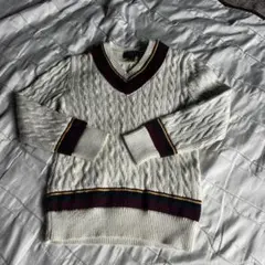 Polo Ralph Lauren ケーブルニット Vネック セーター　7歳