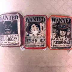 ワンピース 手配書 ぬいぐるみ ルフィ　エース　ロジャー