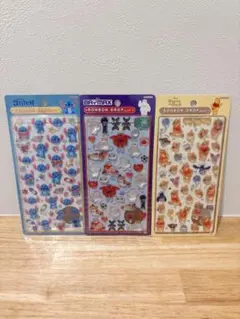 【正規品】ボンボンドロップシール　スティチ　プーさん　ベイマックス