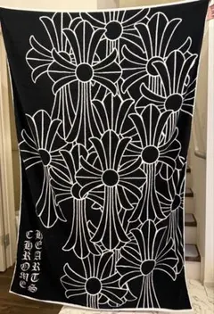 新品】クロムハーツ セメタリークロス シルク スカーフ オレンジ