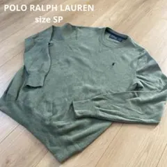 POLO RALPH LAUREN コットンクルーネックニット SP グリーン