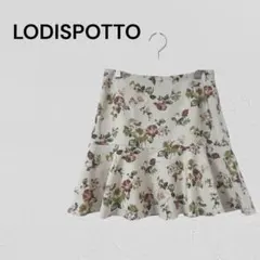 ロディスポット 花柄　フレアミニスカート 春　フレアスカート　上品　フェミニン