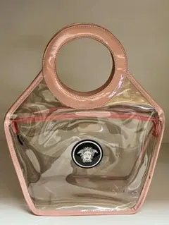 VERSACE ヴェルサーチ クリアバッグ ピンク