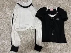 キッズ トップス 2点セット まとめ売り　140㎝ 150㎝　しまむら　メッシュ