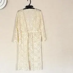 レースロングカーディガン