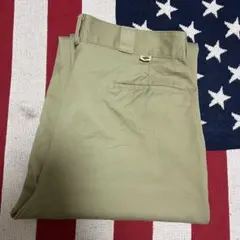 70s USA製 Dickies チビタグ ワークパンツ チノパン ベージュ