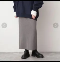 【新品未使用】SLOB IENA　ウォッシャブルミラノリブ　タイトスカート　38