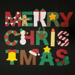 【クリスマス】壁面飾り　ペーパークラフト　文字バナー　815