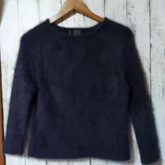 UNTITLED アンタイトル ネイビー 長袖セーター サイズ0 ウール100%