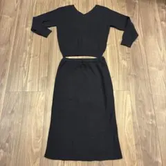 STRAWBERRY-FIELDS ニットセットアップ　ネイビー