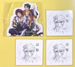 活撃 刀剣乱舞 マチアソビ 陸奥守吉行 色紙風コースター3枚＋ミニポップスタンド