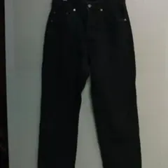ブラック ストレートデニム パンツ76センチのサムネイル