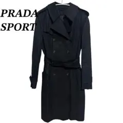 PRADASPORT プラダスポーツ　トレンチコート　コート　ブラック　38