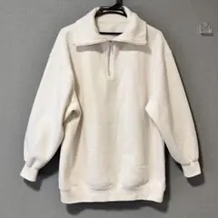 【M】パフスリーブ 長袖ワンピース アイボリー きれいめ