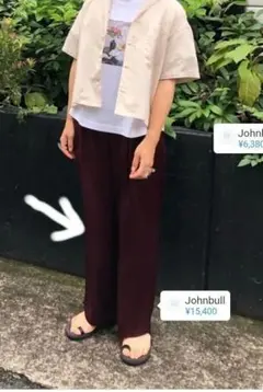 Johnbull【ジョンブル】サテンイージーパンツ　Mのサムネイル