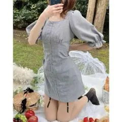 eatme ひざ丈ワンピース