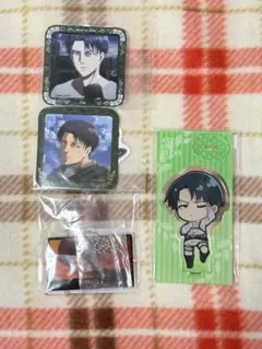 進撃の巨人リヴァイ ぷちアクリルスタンド ひなたぼっこver. ステッカーセット