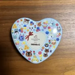 GODIVA どうぶつの森 ハート型缶 空き缶 工作素材