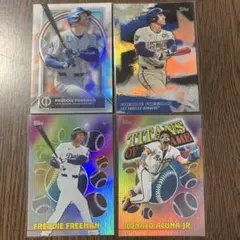フリーマン　アクーニャ　topps Tribute 含む　4枚セット