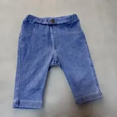 デニムブルー ウエストゴム パンツ