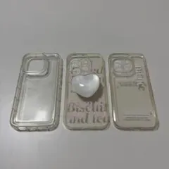 まとめ売りiPhoneケース iPhone15Pro クリアケース グリップ付