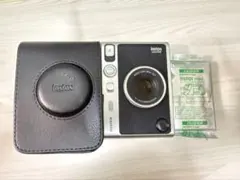 instax mini evo チェキカメラ　ブラック 本体とケース