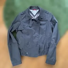 HILFIGER DENIM グレー ダブルブレストジャケット M