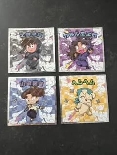 忍たま乱太郎マンチョコ　ステッカー　4枚セット