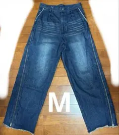 MONO-MART デニムパンツ サイドジップ Mサイズのサムネイル