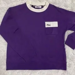 FILA トレーナー 紫 M 90s風 ストリート オーバーサイズ メンズライク