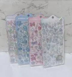 【正規品】ボンボンドロップシール　オリジナル オーロラちゅるきら 4種セット