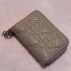 Christian Dior 二つ折り財布 ハート レザー ピンクのサムネイル