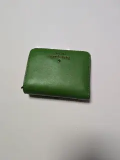 kate spade 二つ折り財布 黄緑
