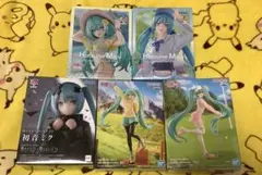 新品未開封！初音ミクシリーズプライズフィギュア5個セット！