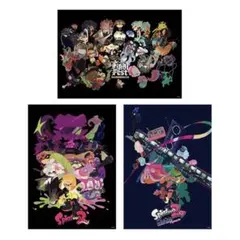スプラトゥーン２ イカすB2ポスター 3種セット 折り目なしのサムネイル