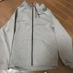 NIKE フルジップパーカー テック似グレー メンズ