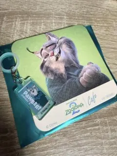 ズートピア2 パウバートカフェ特典 コースター めじるしアクセサリー 匿名配送