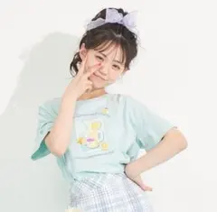 お値下げ 新品タグ付メゾピアノジュニア ハートレモネード半袖Tシャツ 140cm