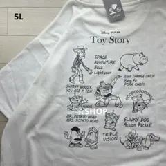 ディズニー ピクサー トイストーリー キャラ集合 半袖tシャツ 5Lのサムネイル