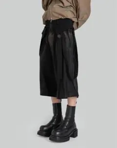 entire studios AREA SHORT BLACK LEATHER - メルカリ