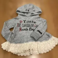 【美品】F.O.KIDS フード付きパーカー レース付き90㎝
