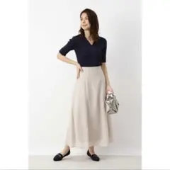 ポリエステルボイルマキシスカート S 春NATURAL BEAUTY BASIC