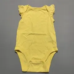 GAP ベビーギャップ　黄色　ロンパース 12-18ヶ月　80cm 肩フリル付き