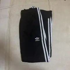 adidas アディダス　トラックパンツ ラインパンツ　ジャージ　黒　S