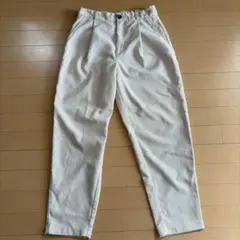 GU コーデュロイ タックパンツ アイボリーのサムネイル