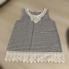 GLOBAL WORK ストライプ タンクトップ S